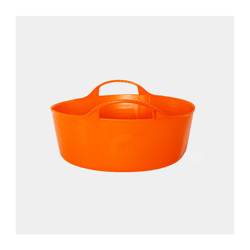 Seau pliable, noir/orange sur