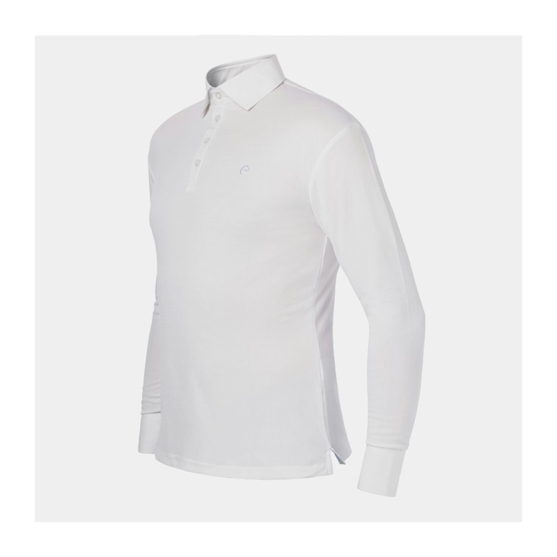 EQUITHEME - Polo manches longues col chemise 
