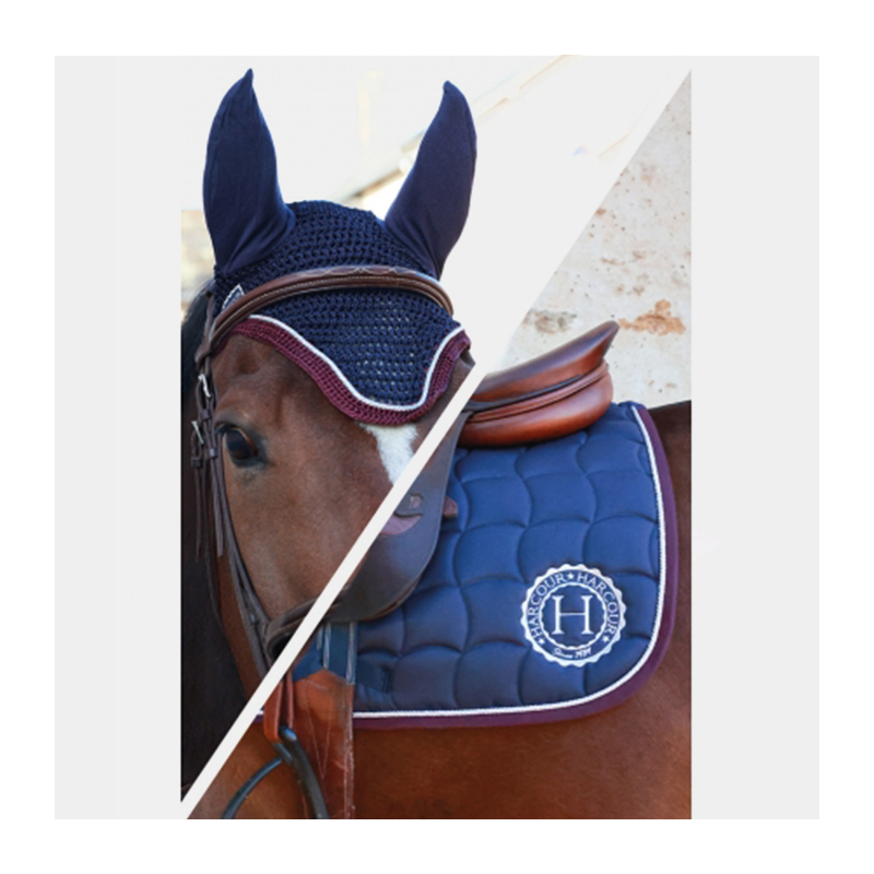 HARCOUR - Soly saddle pad + Foly fly veil